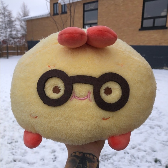 Miniso Plush Vitality Cafeteria Fried Shrimp stuffed animal plushie toy💛🧡🤎 - Picture 2 of 9